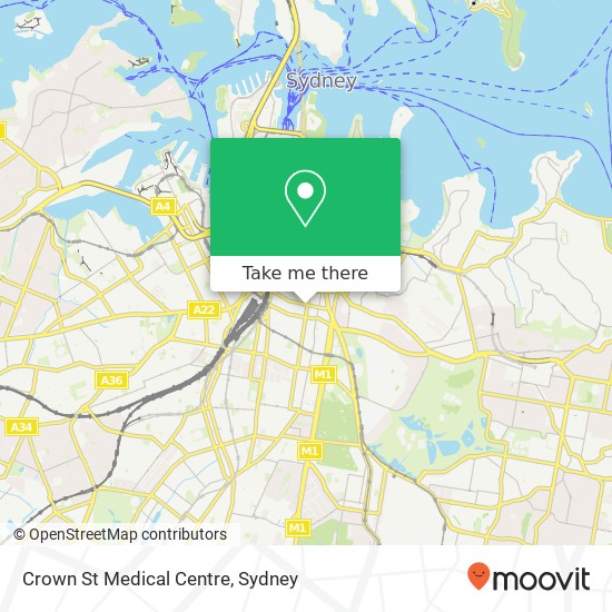 Crown St Medical Centre map