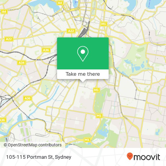 Mapa 105-115 Portman St