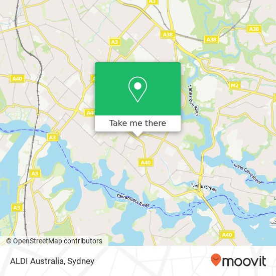 ALDI Australia map