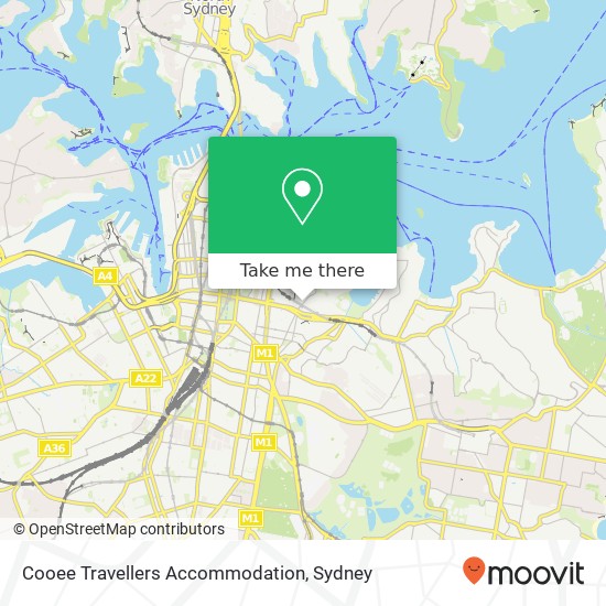 Cooee Travellers Accommodation map