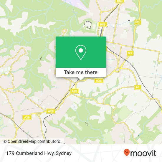 179 Cumberland Hwy map