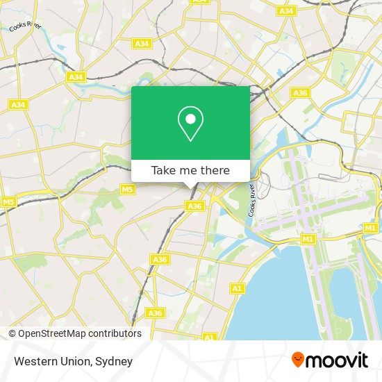 Western Union map