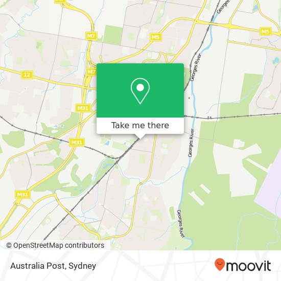 Mapa Australia Post