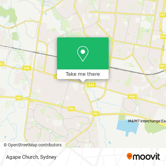 Agape Church map