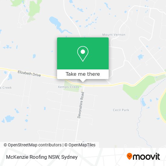 McKenzie Roofing NSW map