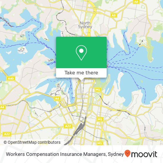Workers Compensation Insurance Managers map