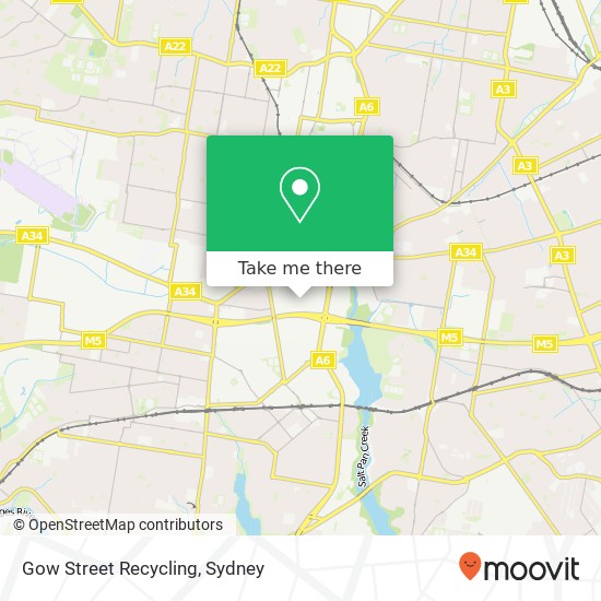 Gow Street Recycling map