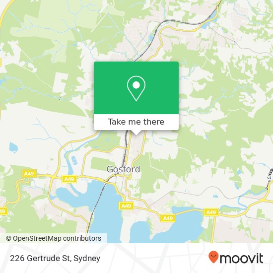 Mapa 226 Gertrude St