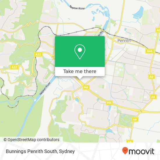 Bunnings Penrith South map