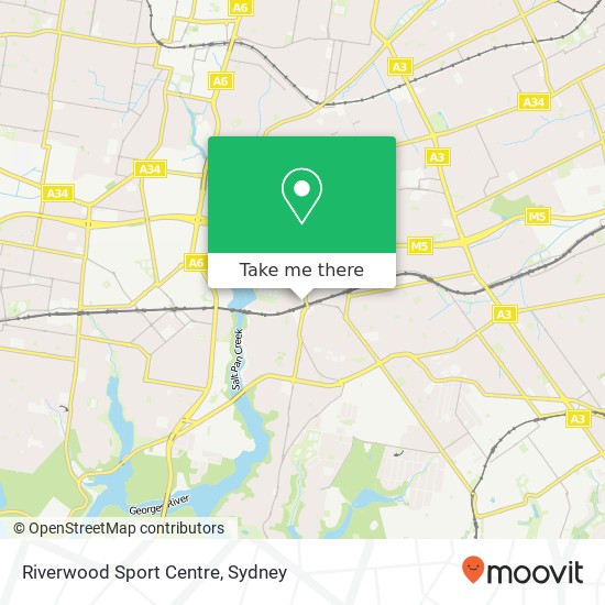 Mapa Riverwood Sport Centre