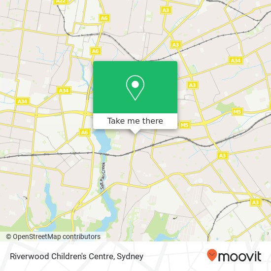 Mapa Riverwood Children's Centre