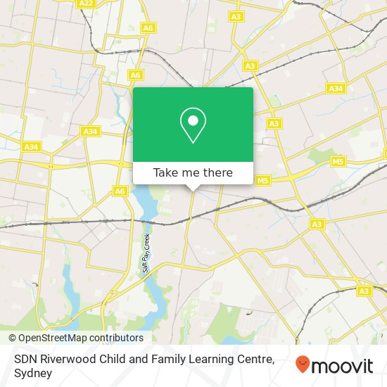 SDN Riverwood Child and Family Learning Centre map