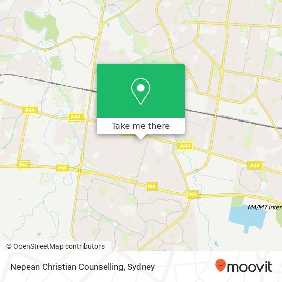 Nepean Christian Counselling map