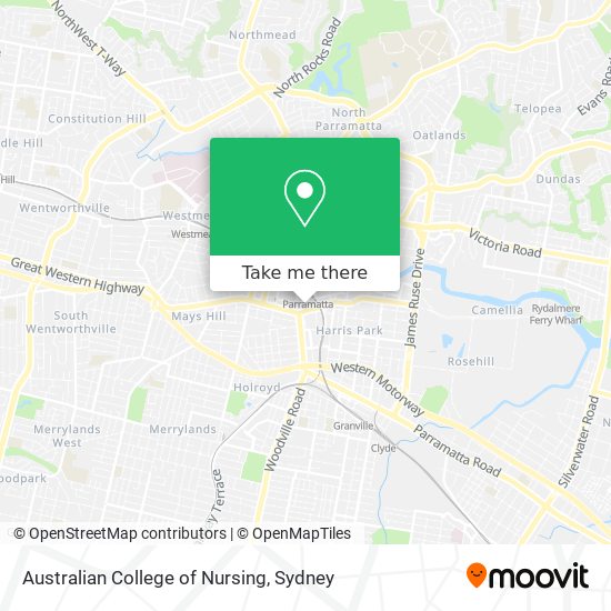 Mapa Australian College of Nursing