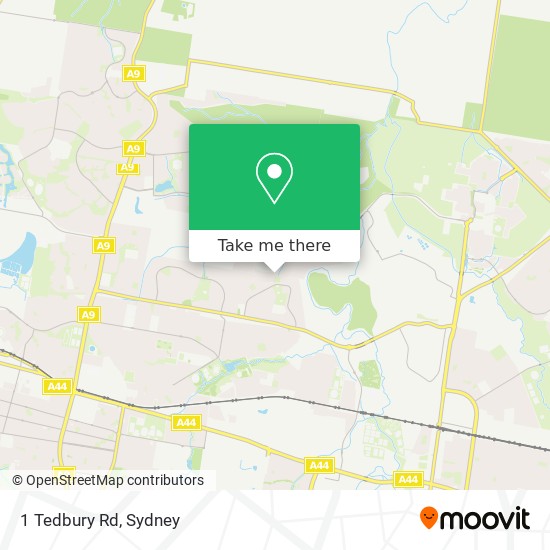 1 Tedbury Rd map