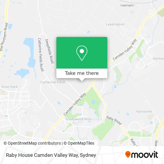 Raby House Camden Valley Way map