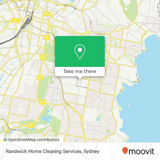 Randwick Home Cleaning Services map