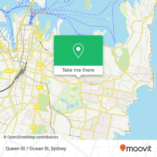 Queen St / Ocean St map