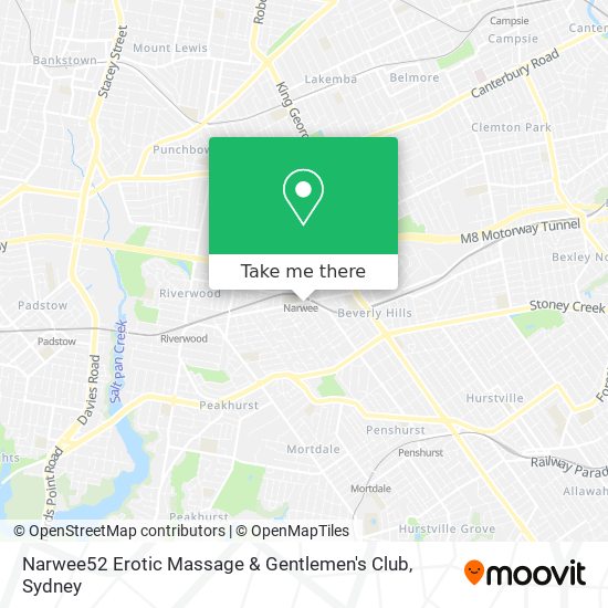Mapa Narwee52 Erotic Massage & Gentlemen's Club