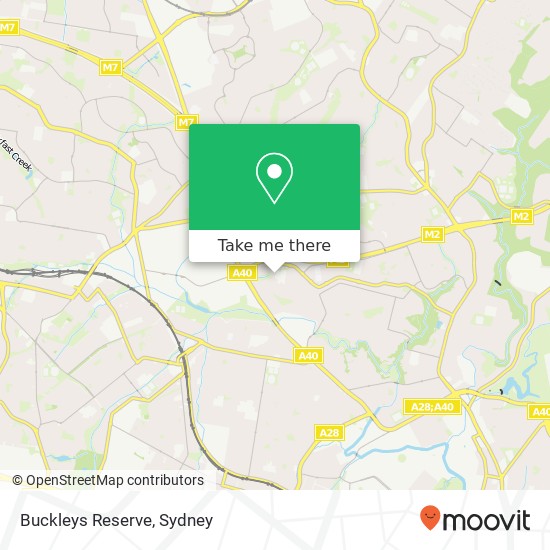 Buckleys Reserve map