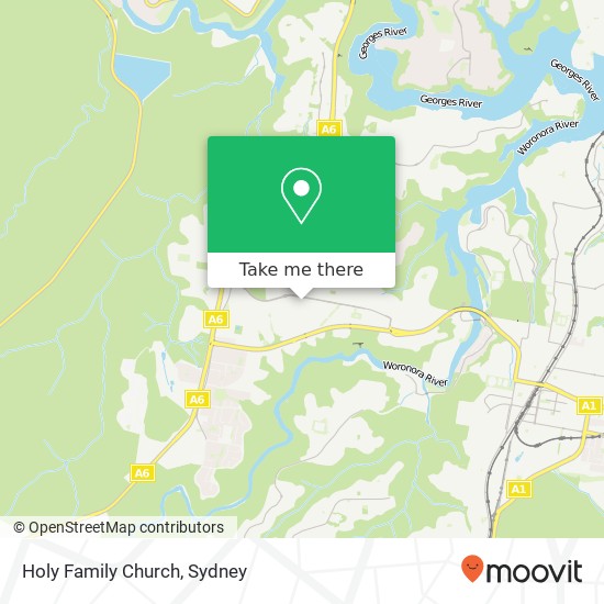 Holy Family Church map