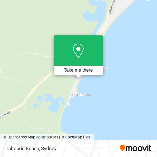 Tabourie Beach map