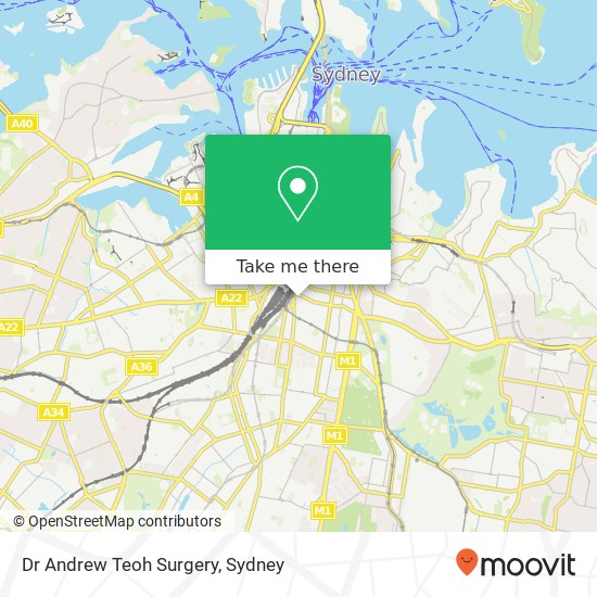 Mapa Dr Andrew Teoh Surgery