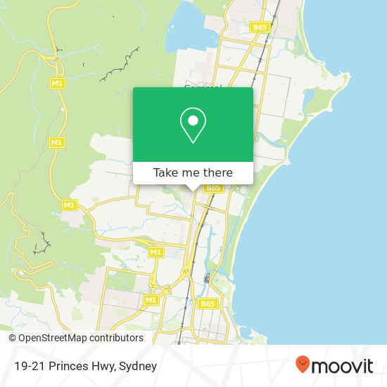 19-21 Princes Hwy map