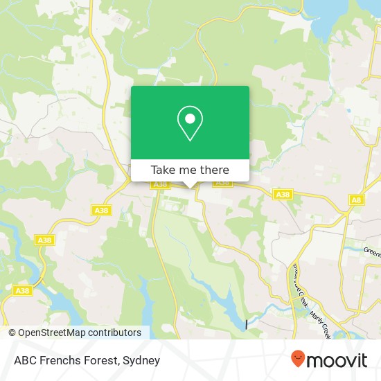 Mapa ABC Frenchs Forest