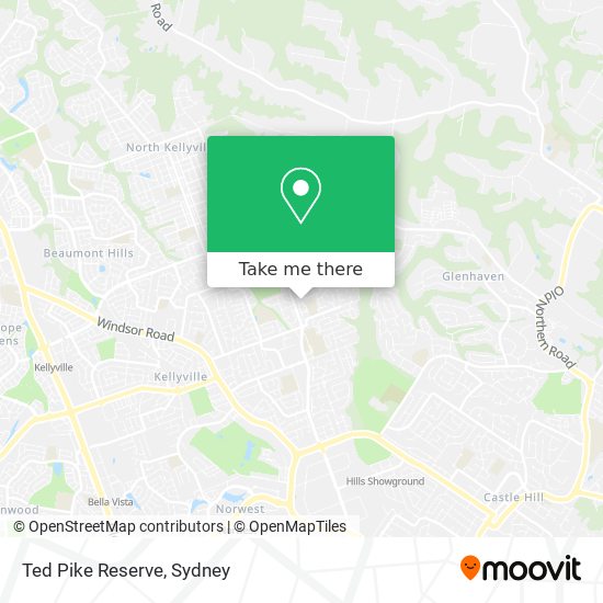 Ted Pike Reserve map