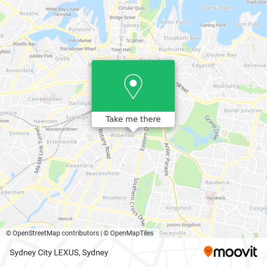 Mapa Sydney City LEXUS