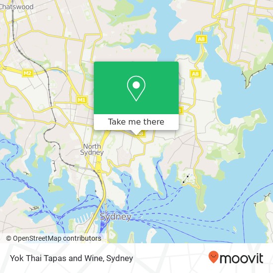 Yok Thai Tapas and Wine map