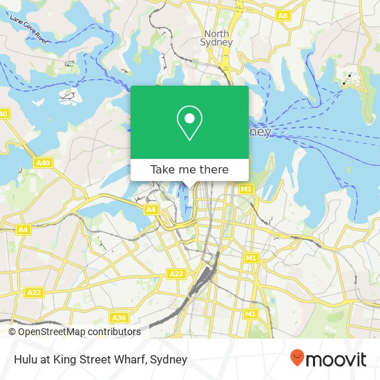 Mapa Hulu at King Street Wharf