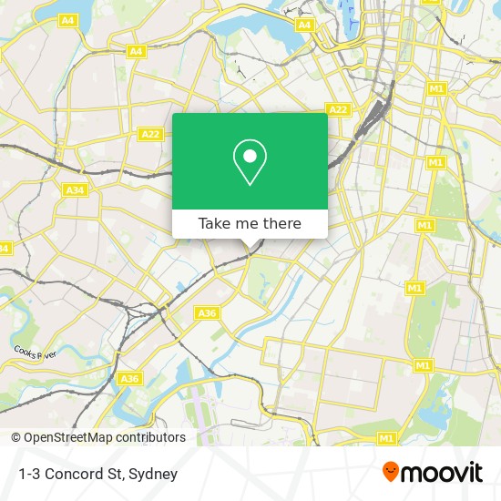 1-3 Concord St map