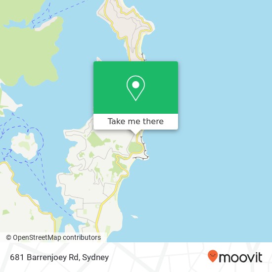 681 Barrenjoey Rd map