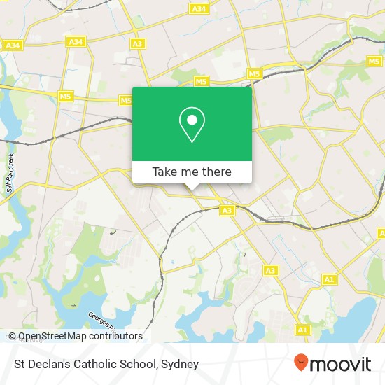 Mapa St Declan's Catholic School