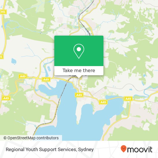 Mapa Regional Youth Support Services