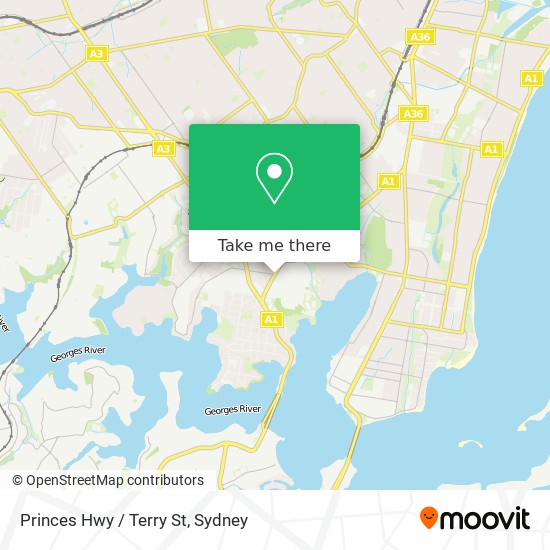 Princes Hwy / Terry St map