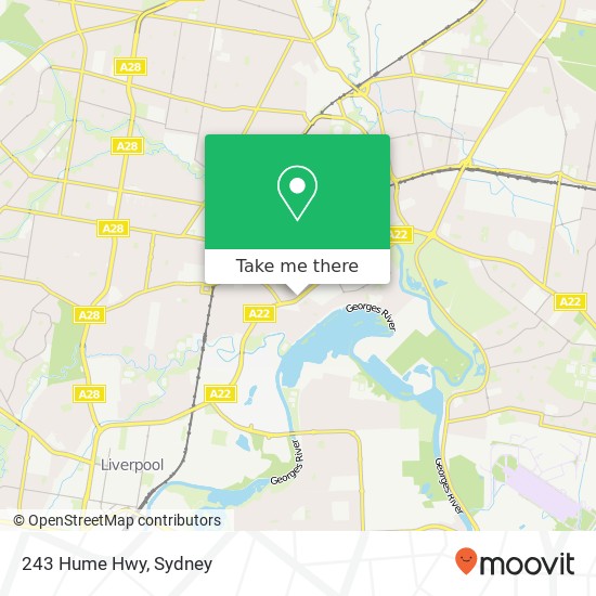 243 Hume Hwy map