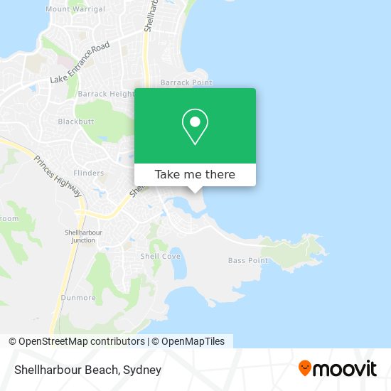 Shellharbour Beach map