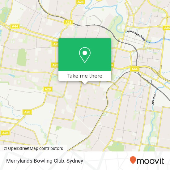 Merrylands Bowling Club map