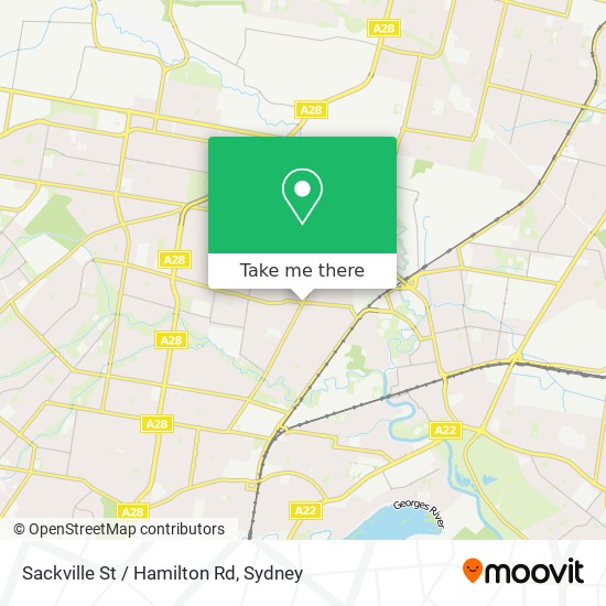 Sackville St / Hamilton Rd map