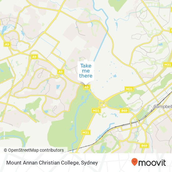 Mount Annan Christian College map