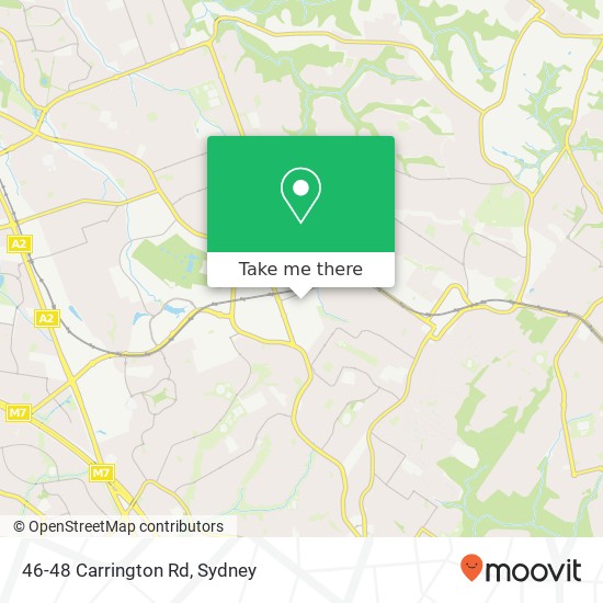 Mapa 46-48 Carrington Rd