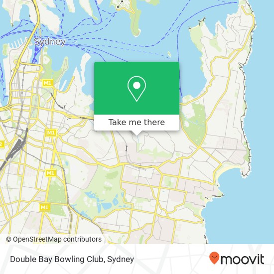 Double Bay Bowling Club map