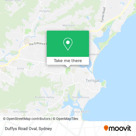 Duffys Road Oval map
