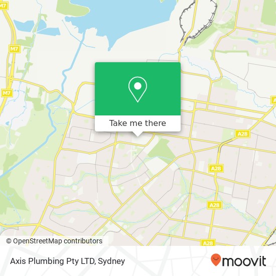 Mapa Axis Plumbing Pty LTD