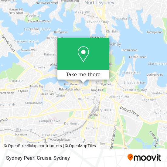 Sydney Pearl Cruise map