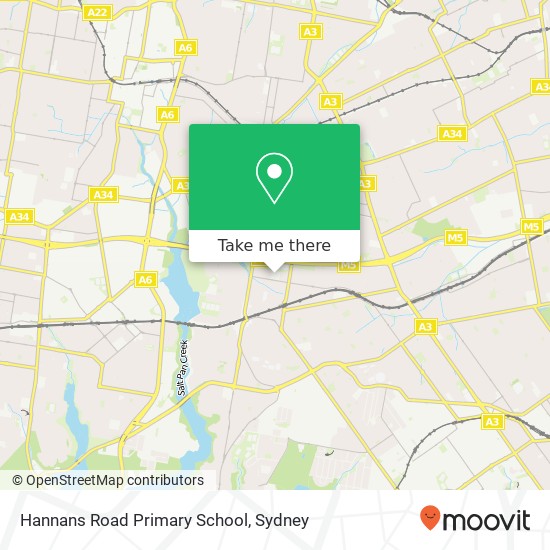 Mapa Hannans Road Primary School