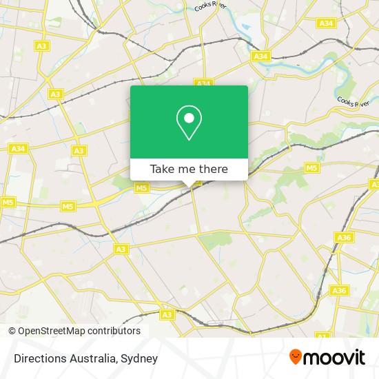 Directions Australia map